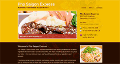 Desktop Screenshot of phosaigonexpress.com