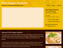 Tablet Screenshot of phosaigonexpress.com